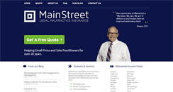 Desktop Screenshot of mainstreetlawyersinsurance.com