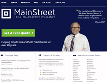 Tablet Screenshot of mainstreetlawyersinsurance.com